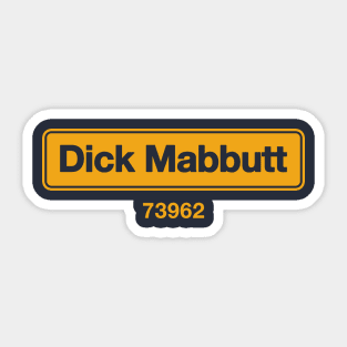 Dick Mabbutt Sticker